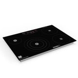 Placa de cocina híbrida eléctrica Equator de 30” – 4 quemadores (2 de inducción + 2 de cerámica), 9 niveles de potencia, 220V