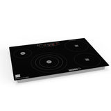 Placa de cocina híbrida eléctrica Equator de 30” – 4 quemadores (2 de inducción + 2 de cerámica), 9 niveles de potencia, 220V