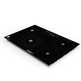 Placa de cocina híbrida eléctrica Equator de 30” – 4 quemadores (2 de inducción + 2 de cerámica), 9 niveles de potencia, 220V