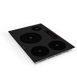 Placa de cocina híbrida eléctrica Equator de 30” – 4 quemadores (2 de inducción + 2 de cerámica), 9 niveles de potencia, 220V