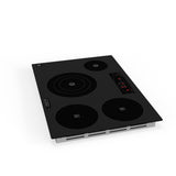 Placa de cocina híbrida eléctrica Equator de 30” – 4 quemadores (2 de inducción + 2 de cerámica), 9 niveles de potencia, 220V