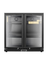 Equator-Vitlife  Back Bar Cooler with 2 Glass Doors Under Counter Beverage Refrigerator with LED,7.5 Cu.Ft.