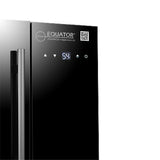 Refrigerador de vinos para encimera Equator de 16 botellas, negro, control táctil, 110V