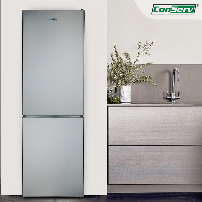 Conserv 11cf Bottom Freezer Refrigerator 24in w/ WINE RACK Stainless 110V