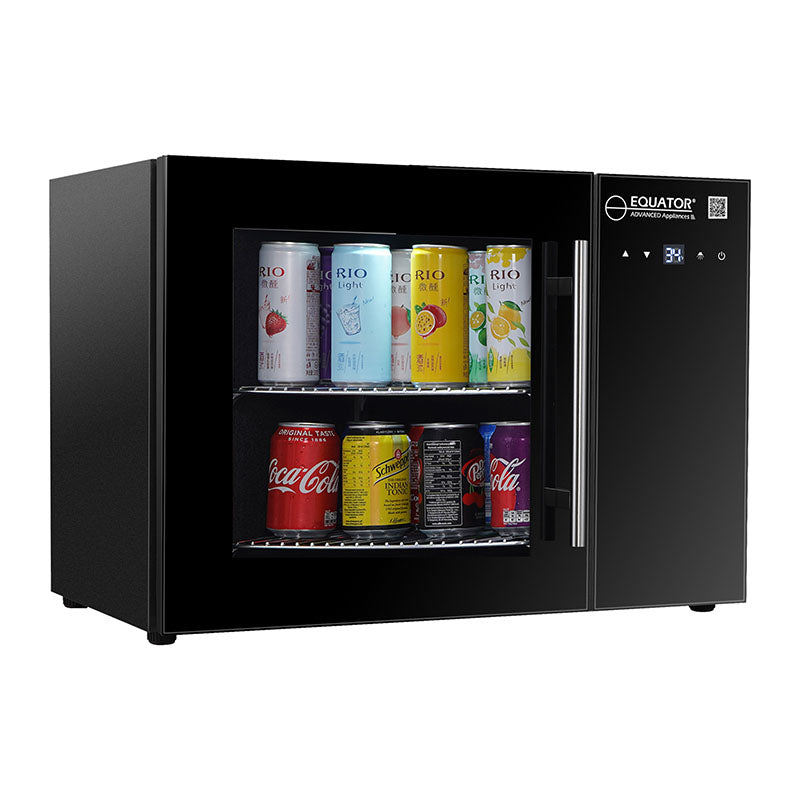 Refrigerador de bebidas de mostrador Equator de 25 pulgadas, 40 latas, control táctil, 110V