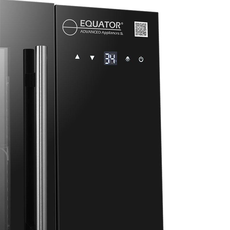 Refrigerador de bebidas de mostrador Equator de 25 pulgadas, 40 latas, control táctil, 110V