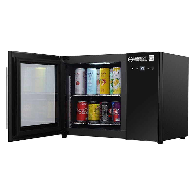 Refrigerador de bebidas de mostrador Equator de 25 pulgadas, 40 latas, control táctil, 110V