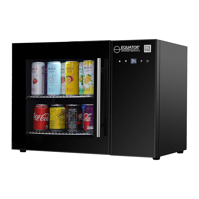 Refrigerador de bebidas de mostrador Equator de 25 pulgadas, 40 latas, control táctil, 110V