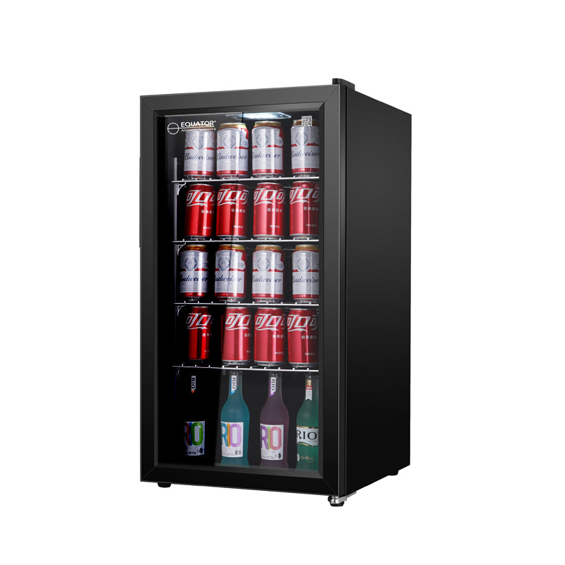 Refrigerador de bebidas Equator SLIM de 18 pulgadas, independiente, 3.2 pies cúbicos, 117 latas, 110V