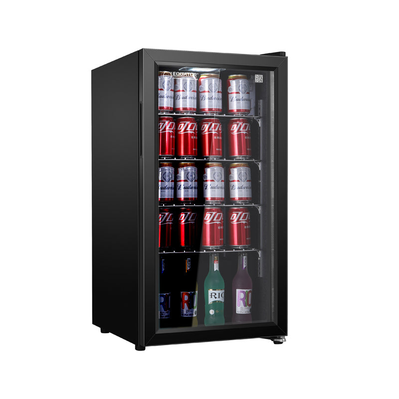 Refrigerador de bebidas Equator SLIM de 18 pulgadas, independiente, 3.2 pies cúbicos, 117 latas, 110V