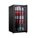 Refrigerador de bebidas Equator SLIM de 18 pulgadas, independiente, 3.2 pies cúbicos, 117 latas, 110V