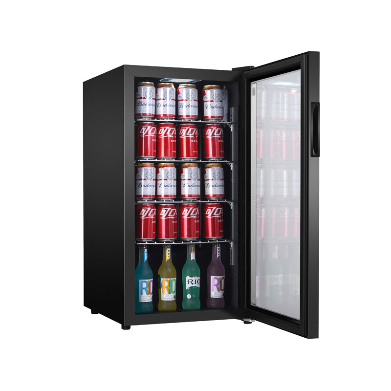 Refrigerador de bebidas Equator SLIM de 18 pulgadas, independiente, 3.2 pies cúbicos, 117 latas, 110V