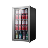 Refrigerador de bebidas Equator SLIM de 18 pulgadas, independiente, 3.2 pies cúbicos, 117 latas, 110V