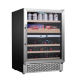 Equator Luxury Hybrid Dual Zone Gourmet Center 43 Bottles+Cans+Fine Foods 110V