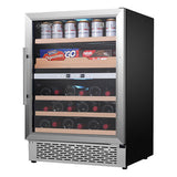 Equator Luxury Hybrid Dual Zone Gourmet Center 43 Bottles+Cans+Fine Foods 110V