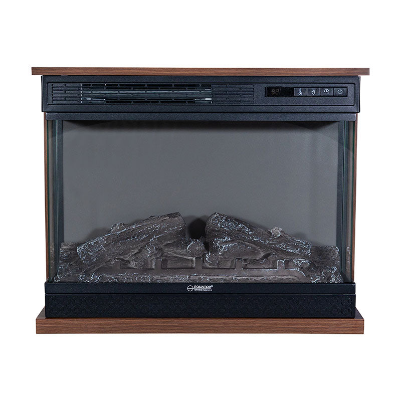 Chimenea portátil independiente Equator de 26 pulgadas, solo calor o LED de 7 colores, control remoto, 110V