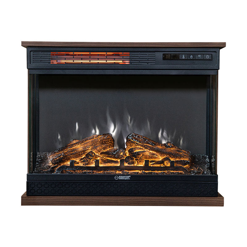Chimenea portátil independiente Equator de 26 pulgadas, solo calor o LED de 7 colores, control remoto, 110V