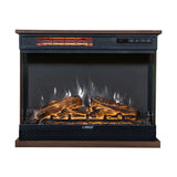 Chimenea portátil independiente Equator de 26 pulgadas, solo calor o LED de 7 colores, control remoto, 110V