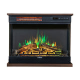 Chimenea portátil independiente Equator de 26 pulgadas, solo calor o LED de 7 colores, control remoto, 110V