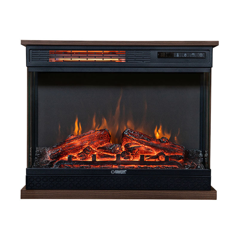 Chimenea portátil independiente Equator de 26 pulgadas, solo calor o LED de 7 colores, control remoto, 110V
