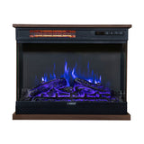 Chimenea portátil independiente Equator de 26 pulgadas, solo calor o LED de 7 colores, control remoto, 110V