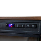Chimenea portátil independiente Equator de 26 pulgadas, solo calor o LED de 7 colores, control remoto, 110V
