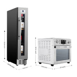 Equator 0.93 Cu. Ft Stainless 5-in-1 Air Fryer + 9-Bottle Wine Refrigerator Cooking Bundle