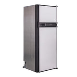 Refrigerador Congelador Conserv 12V/CC de 10 pies cúbicos, acero inoxidable, para RV, BARCO, FUERA DE LA RED, 2 puertas