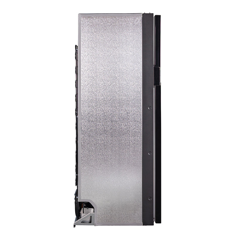 Refrigerador Congelador Conserv 12V/CC de 10 pies cúbicos, acero inoxidable, para RV, BARCO, FUERA DE LA RED, 2 puertas