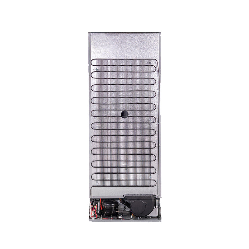 Refrigerador Congelador Conserv 12V/CC de 10 pies cúbicos, acero inoxidable, para RV, BARCO, FUERA DE LA RED, 2 puertas