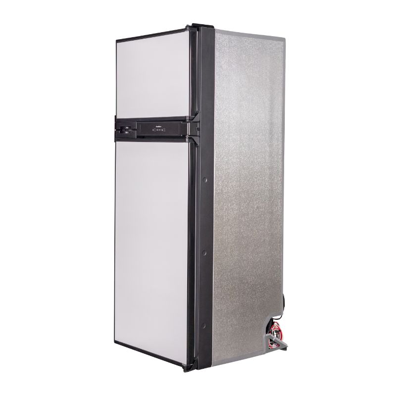 Refrigerador Congelador Conserv 12V/CC de 10 pies cúbicos, acero inoxidable, para RV, BARCO, FUERA DE LA RED, 2 puertas