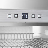 Refrigerador para interiores/exteriores de 2.3 pies cúbicos, clasificación IPX4, acero inoxidable, empotrable/independiente, capacidad para 85 latas, silencioso (42 dB)