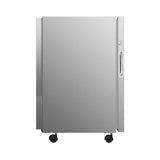 Refrigerador para interiores/exteriores de 2.3 pies cúbicos, clasificación IPX4, acero inoxidable, empotrable/independiente, capacidad para 85 latas, silencioso (42 dB)
