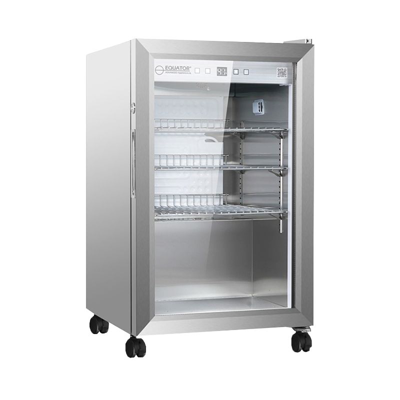 Refrigerador para interiores/exteriores de 2.3 pies cúbicos, clasificación IPX4, acero inoxidable, empotrable/independiente, capacidad para 85 latas, silencioso (42 dB)