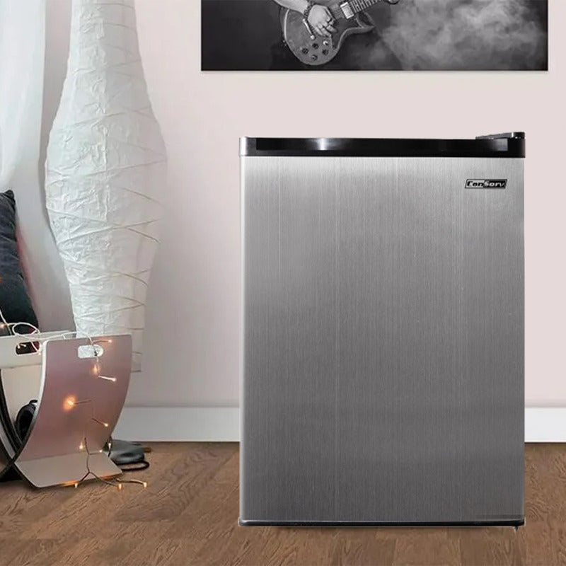 Conserv 18in STAINLESS Compact Mini Refrigerator 2.6cf Reversible Door 110V
