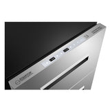 REFRIGERADOR-CONGELADOR CONVERTIBLE Equator de 24 pulgadas, 2 cajones, 2 zonas, 5 pies cúbicos, modo Sabbath