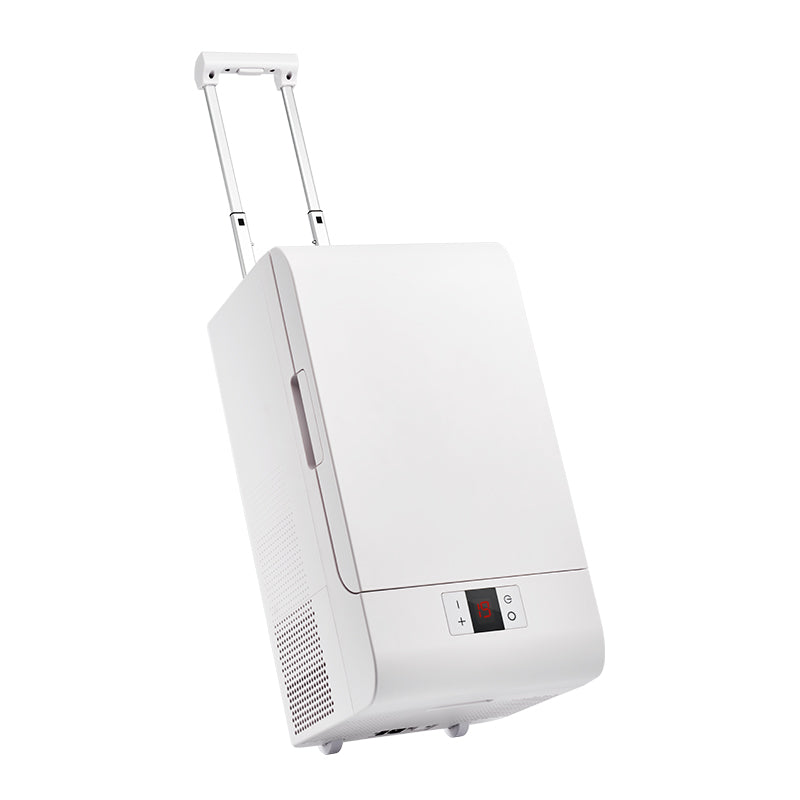 Rolling Fridge-Freezer Portable Casters Retractable Handle 0.7cf 12/110V