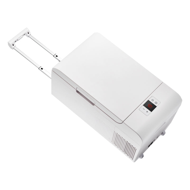 Rolling Fridge-Freezer Portable Casters Retractable Handle 0.7cf 12/110V