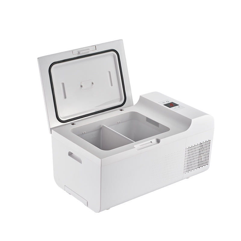 Rolling Fridge-Freezer Portable Casters Retractable Handle 0.7cf 12/110V