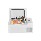 Rolling Fridge-Freezer Portable Casters Retractable Handle 0.7cf 12/110V