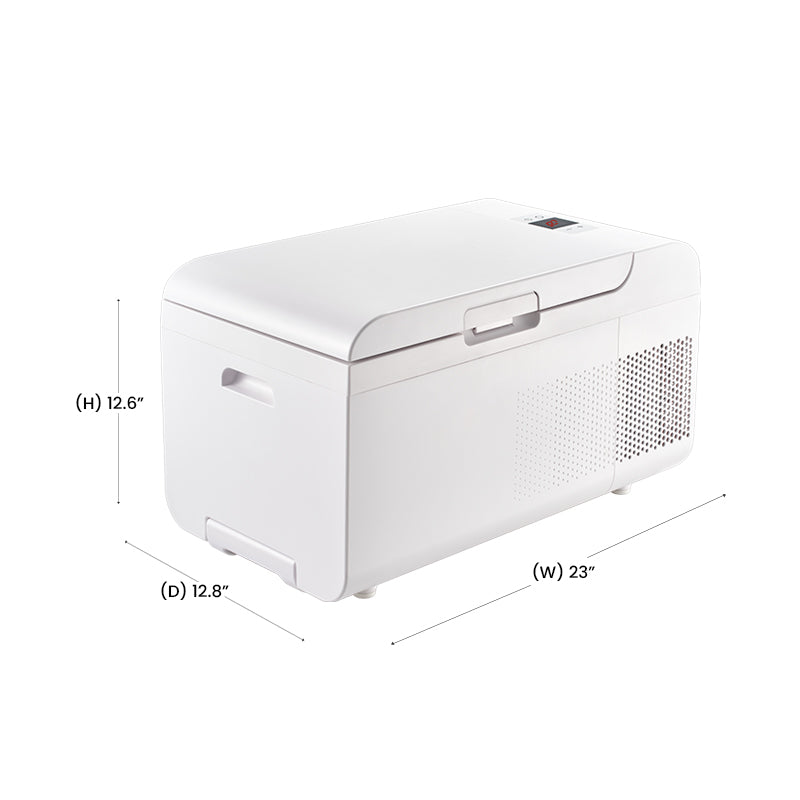 Rolling Fridge-Freezer Portable Casters Retractable Handle 0.7cf 12/110V