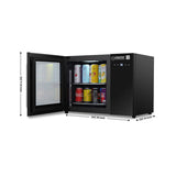 Refrigerador de bebidas de mostrador Equator de 25 pulgadas, 40 latas, control táctil, 110V