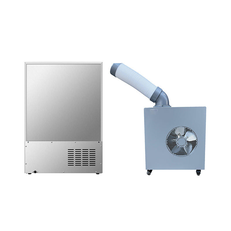 Equator Outdoor Bundle 3-in-1 AC Fan/Cooler/Heater+Real Stainless Refrigerator