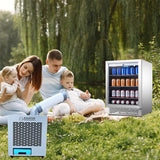 Equator Outdoor Bundle 3-in-1 AC Fan/Cooler/Heater+Real Stainless Refrigerator