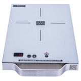 Placa de inducción portátil Equator de 11 pulgadas con un quemador, mango de aluminio LIGHT, 110V