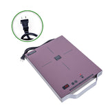 Placa de inducción portátil Equator de 11 pulgadas con un quemador, mango de aluminio LIGHT, 110V