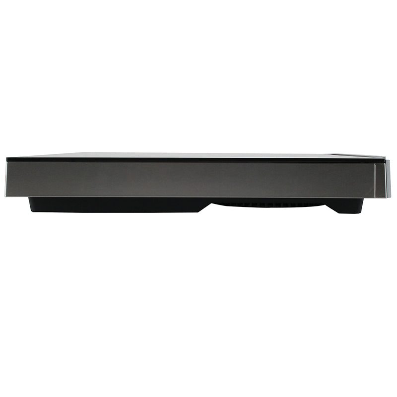Placa de inducción portátil Equator de 2 quemadores y 21 pulgadas, LIGERA con MANGO DE ALUMINIO, 110 V