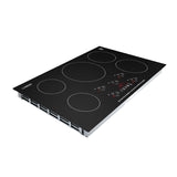 Plaque de cuisson à induction encastrable Equator 36 pouces, 5 foyers, 9 niveaux de puissance, fonction Power Boost, 220 V