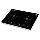 Placa de inducción HORIZONTAL de 2 quemadores de 20 pulgadas Equator, 9 niveles de potencia, empotrable/independiente, 110V