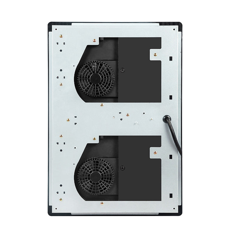 Placa de inducción HORIZONTAL de 2 quemadores de 20 pulgadas Equator, 9 niveles de potencia, empotrable/independiente, 110V
